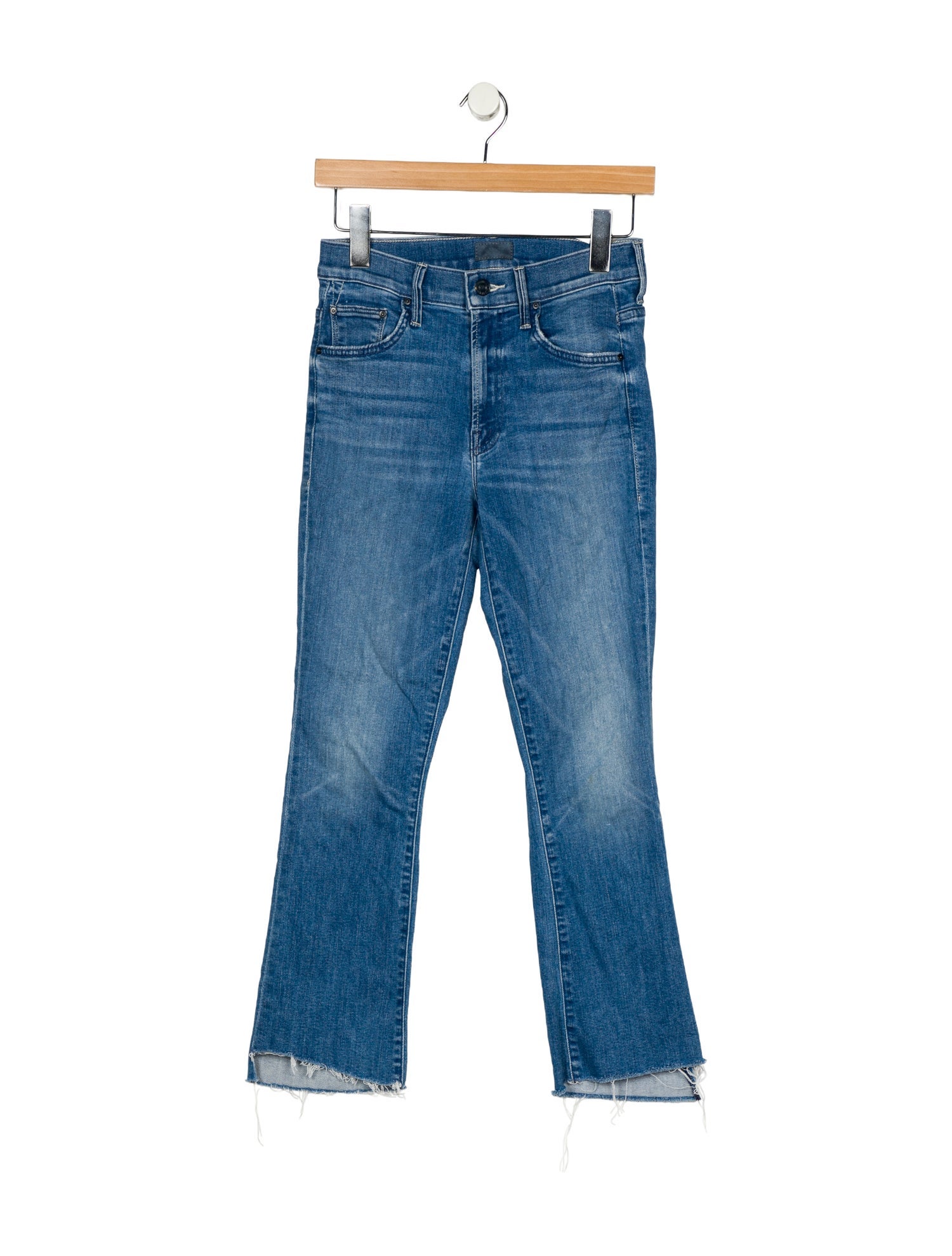 Mother Mid-Rise Straight Leg Jeans