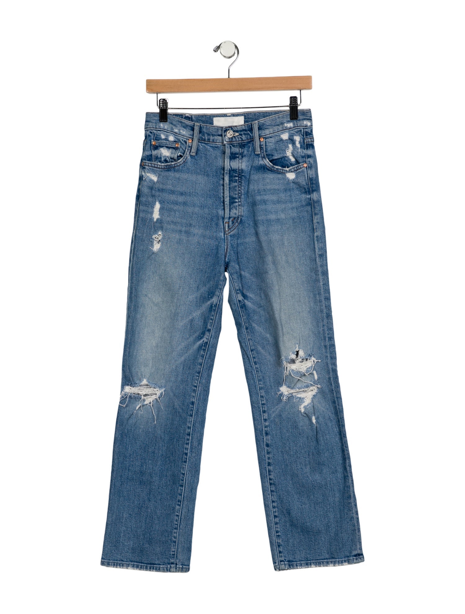 Mother High-Rise Straight Leg Jeans