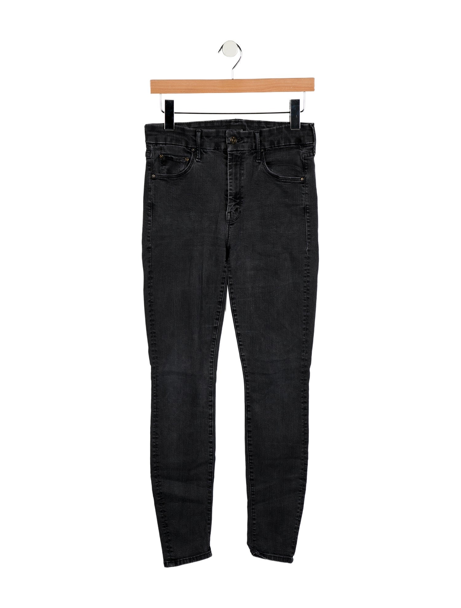 Mother Mid-Rise Skinny Leg Jeans