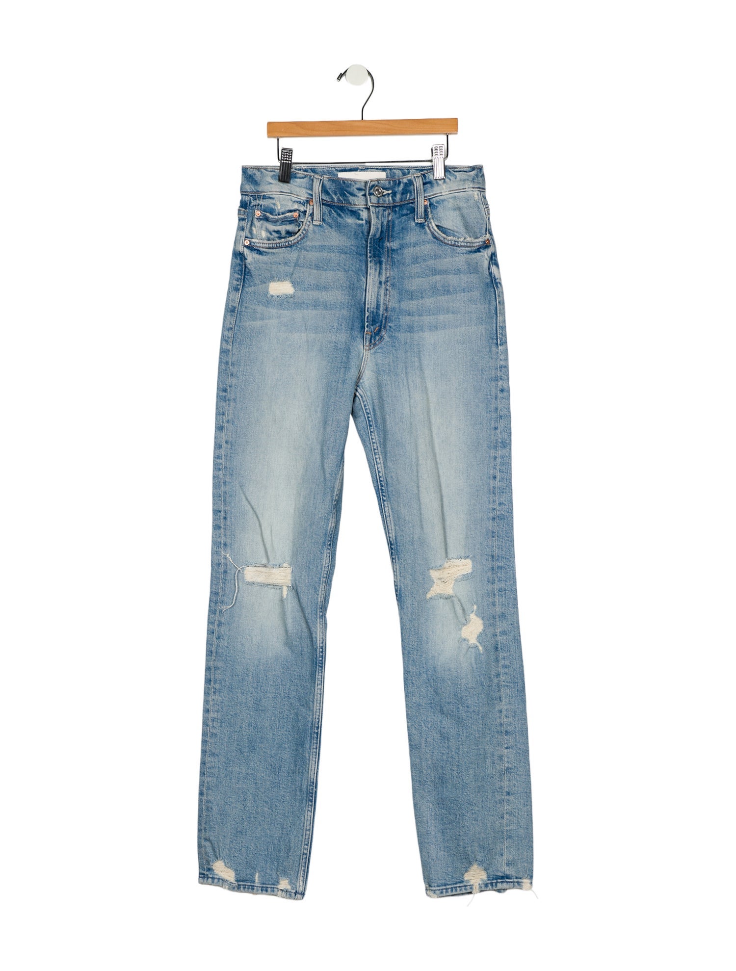 Mother High-Rise Straight Leg Jeans