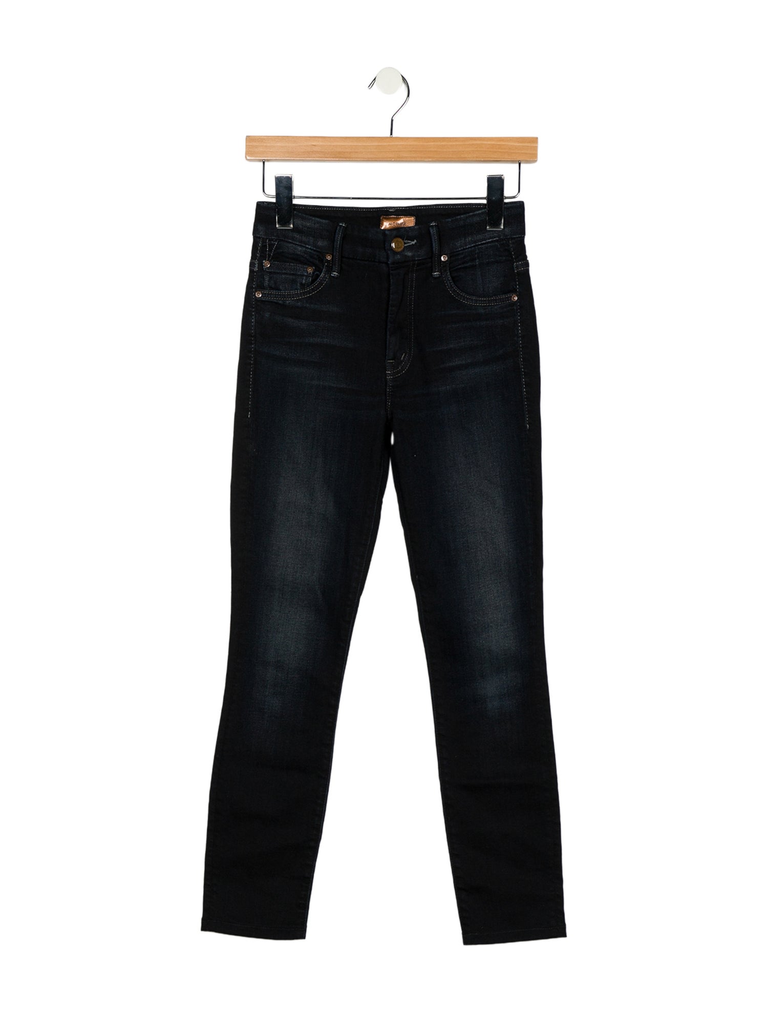 Mother Mid-Rise Skinny Leg Jeans