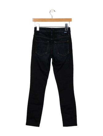 Mother Mid-Rise Skinny Leg Jeans