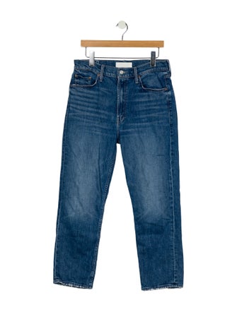 Mother High-Rise Straight Leg Jeans