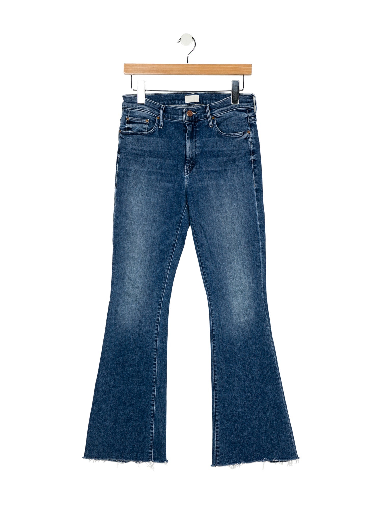Mother Mid-Rise Straight Leg Jeans