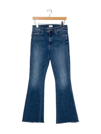 Mother Mid-Rise Straight Leg Jeans