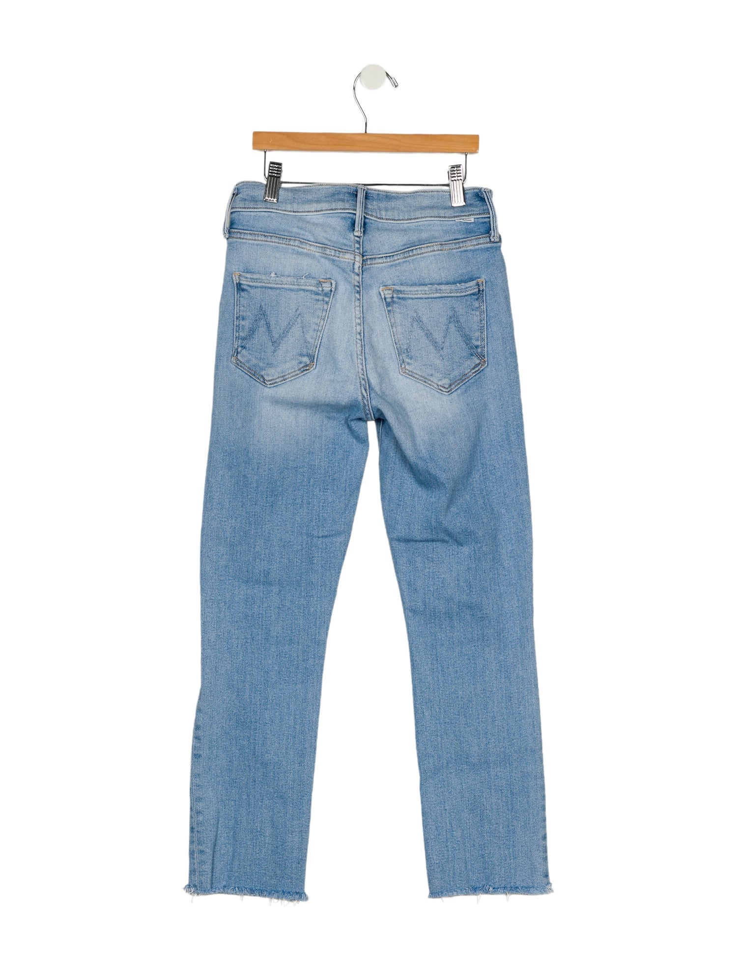 Mother Mid-Rise Straight Leg Jeans