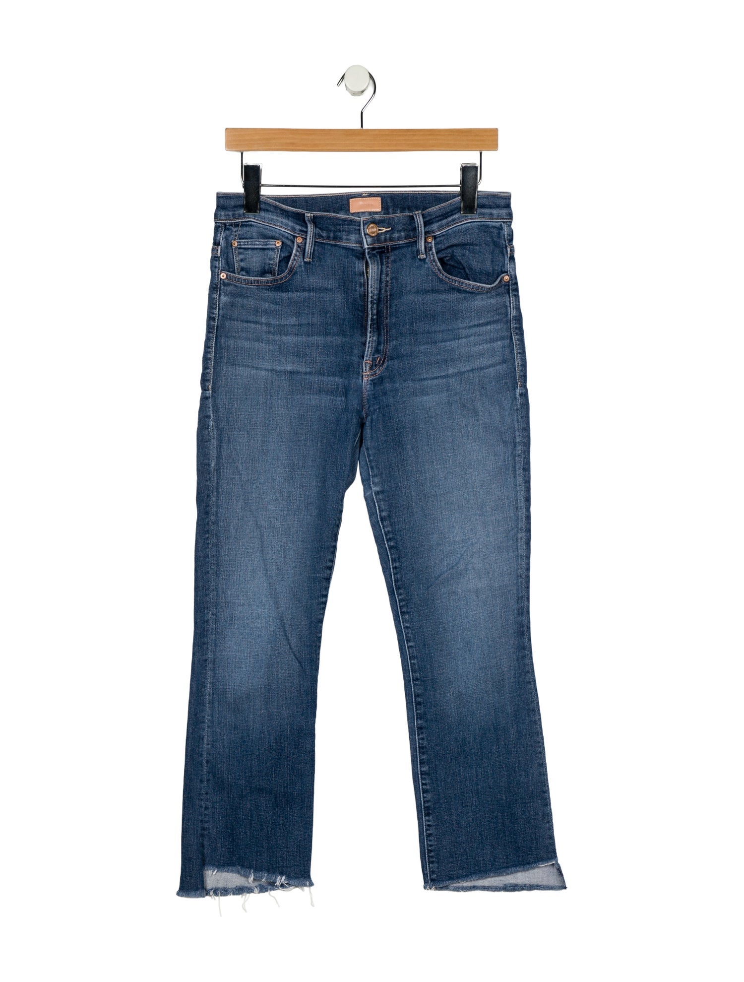 Mother Mid-Rise Straight Leg Jeans