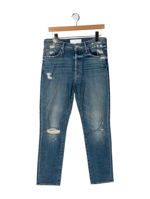 Mother Mid-Rise Straight Leg Jeans