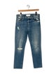 Mother Mid-Rise Straight Leg Jeans