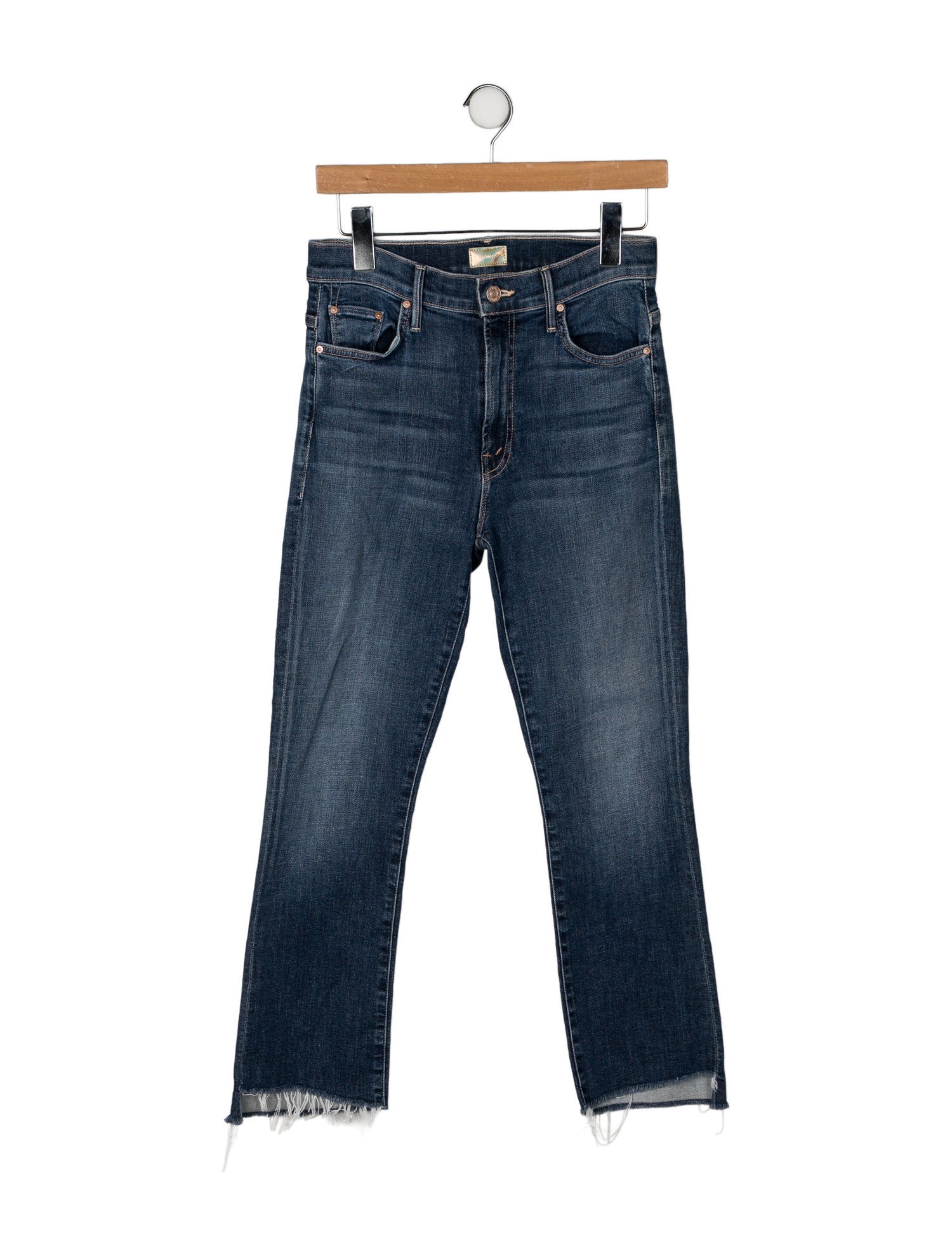 Mother Mid-Rise Straight Leg Jeans