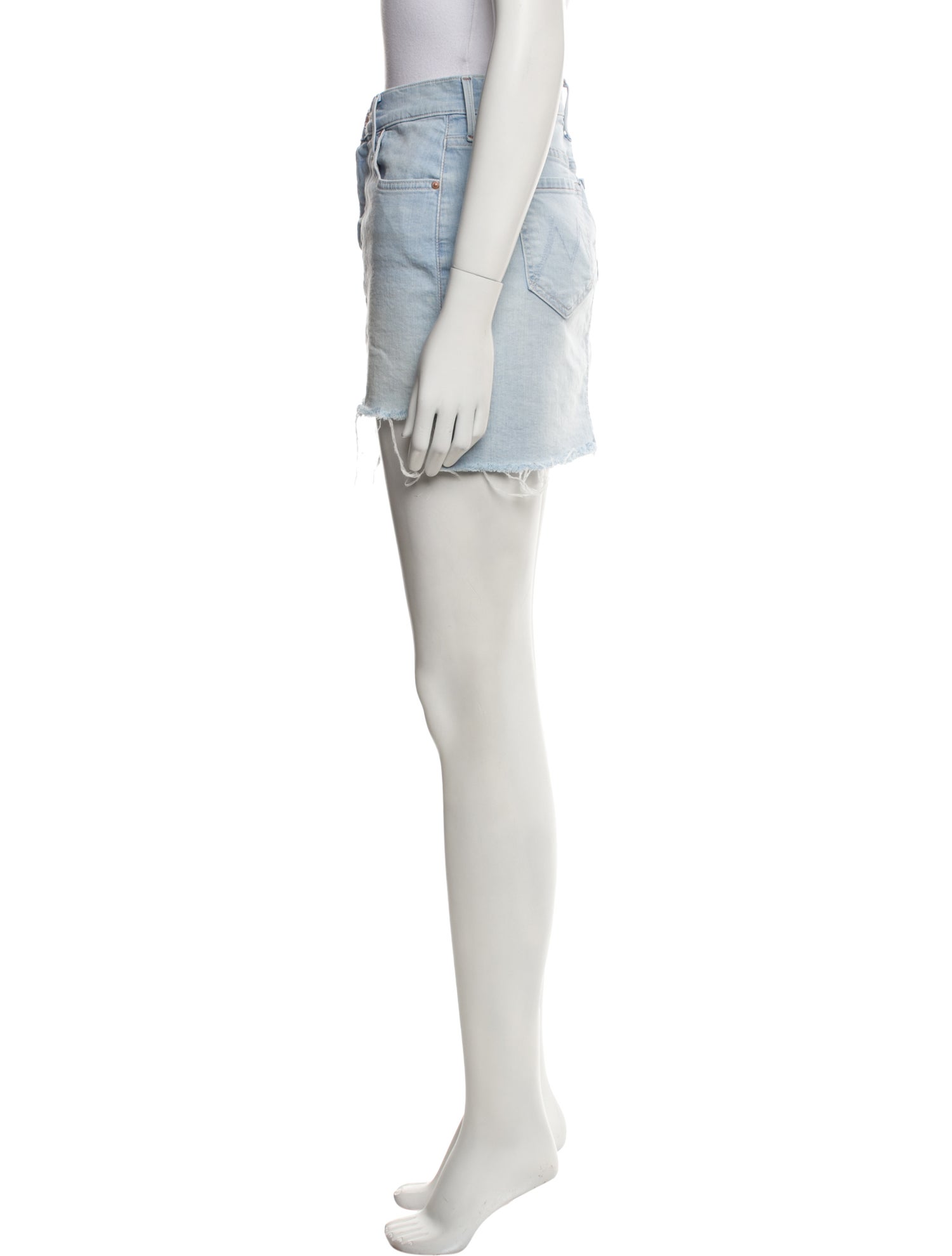 Mother Distressed Accents Mini Skirt