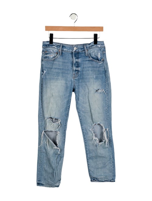Mother Mid-Rise Straight Leg Jeans
