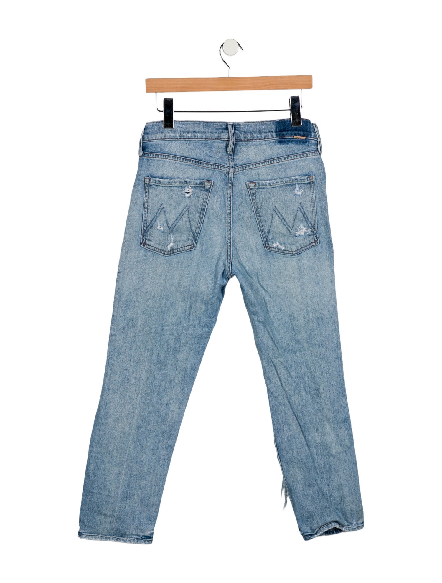Mother Mid-Rise Straight Leg Jeans