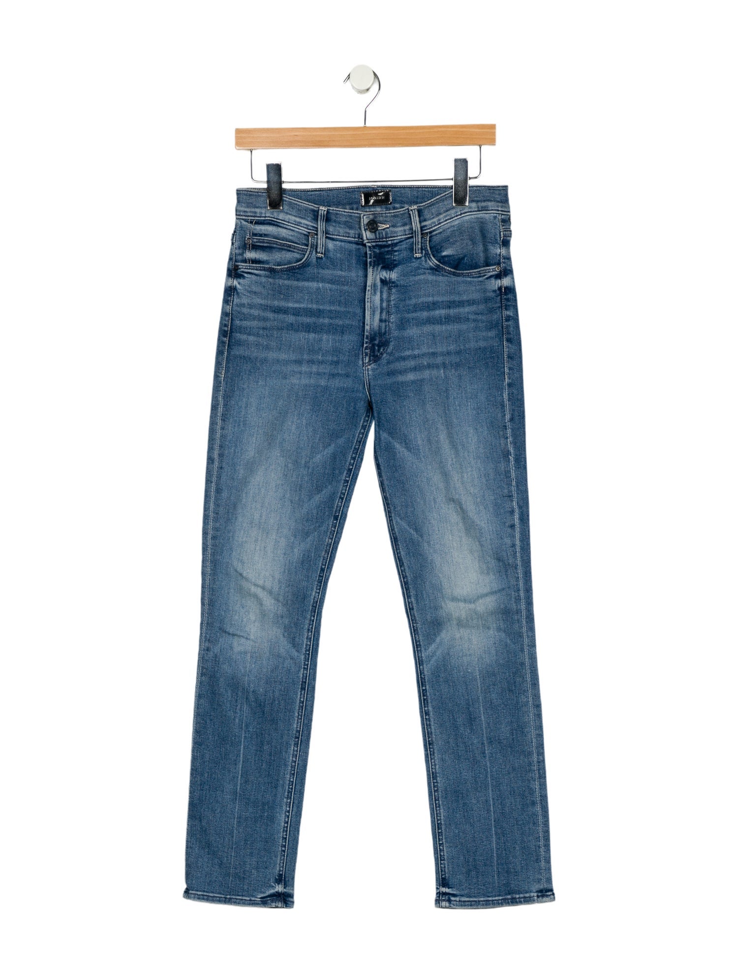 Mother Mid-Rise Straight Leg Jeans