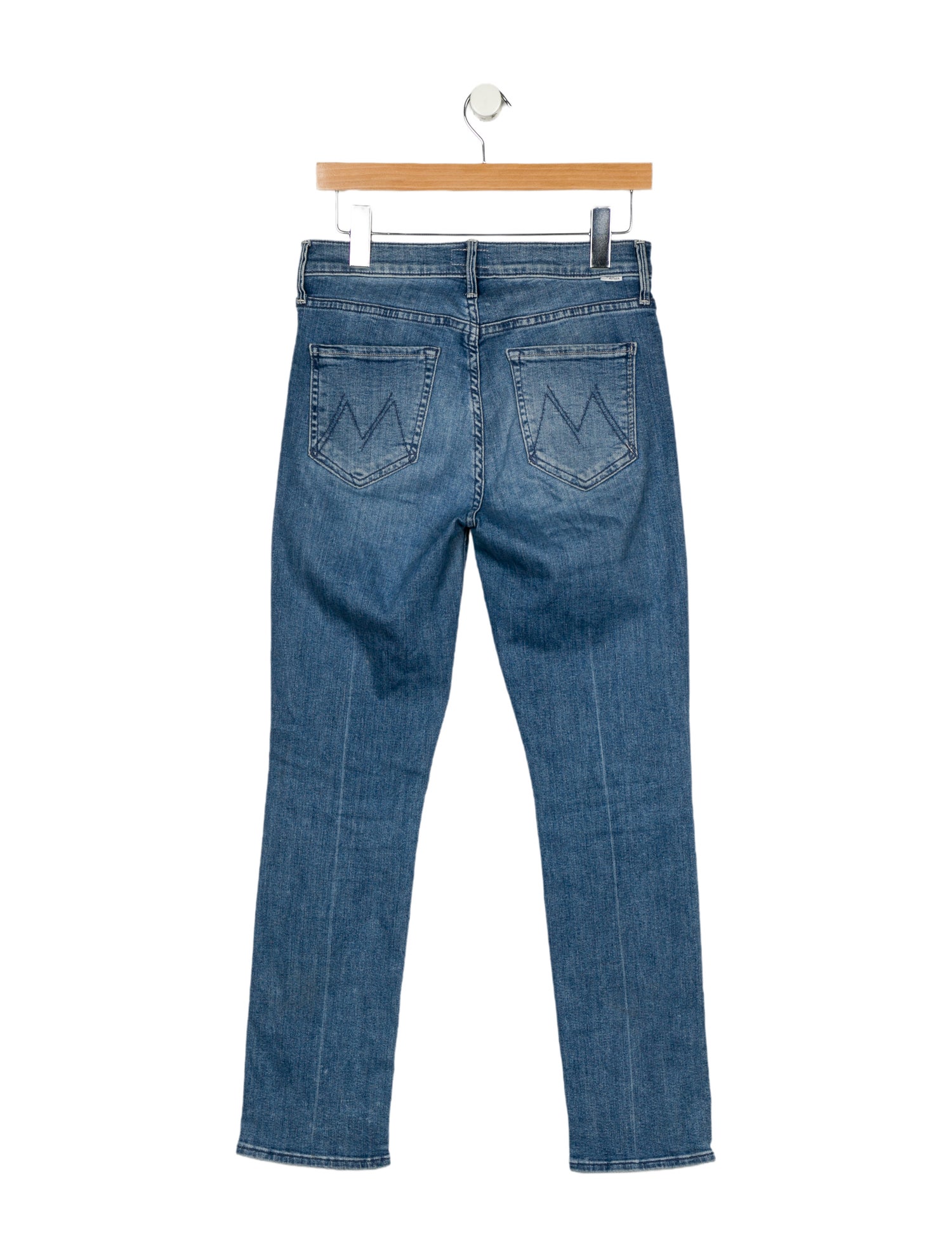 Mother Mid-Rise Straight Leg Jeans