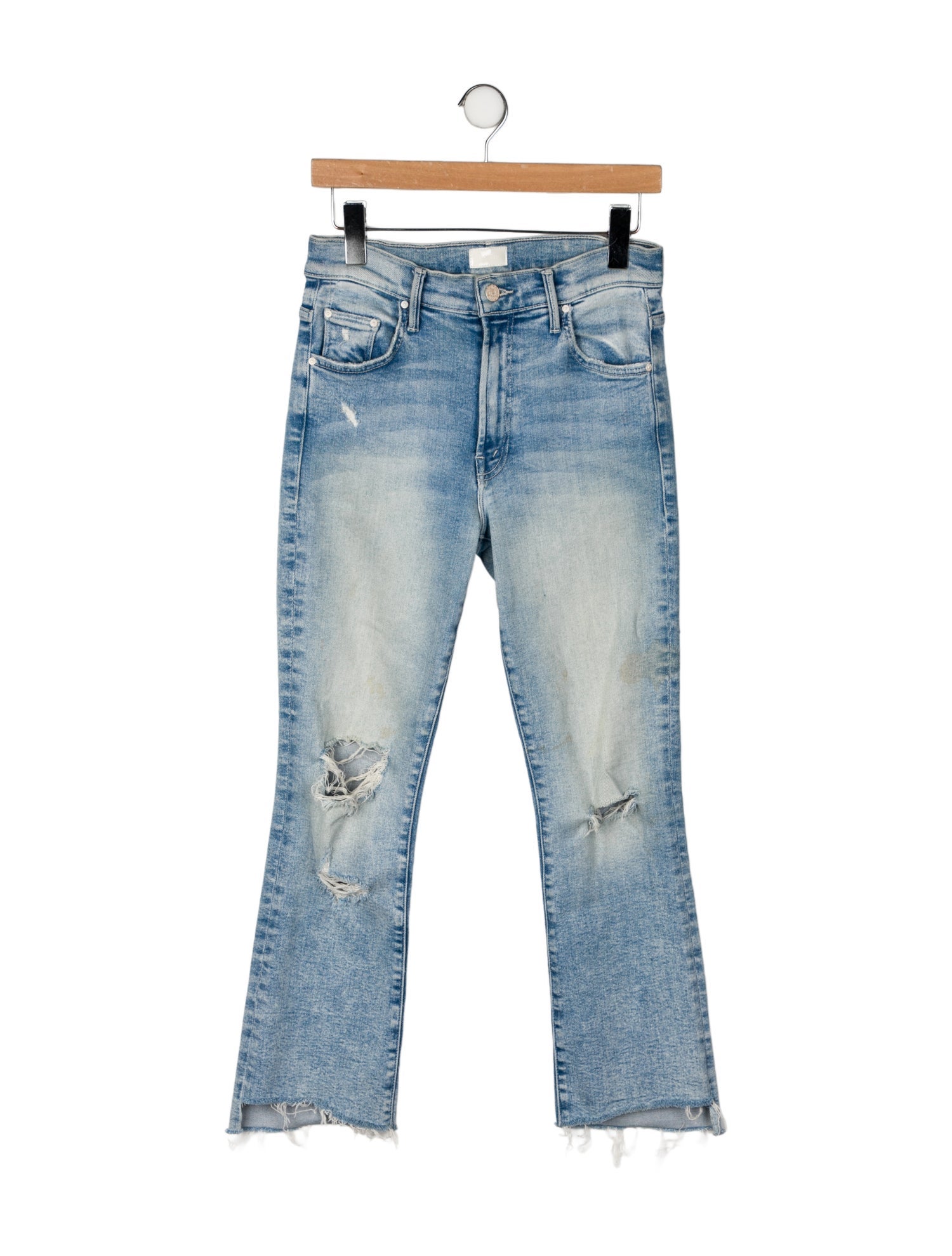 Mother Mid-Rise Straight Leg Jeans