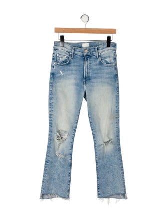 Mother Mid-Rise Straight Leg Jeans