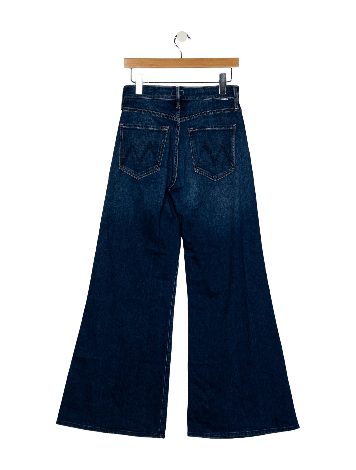 Mother Mid-Rise Wide Leg Jeans