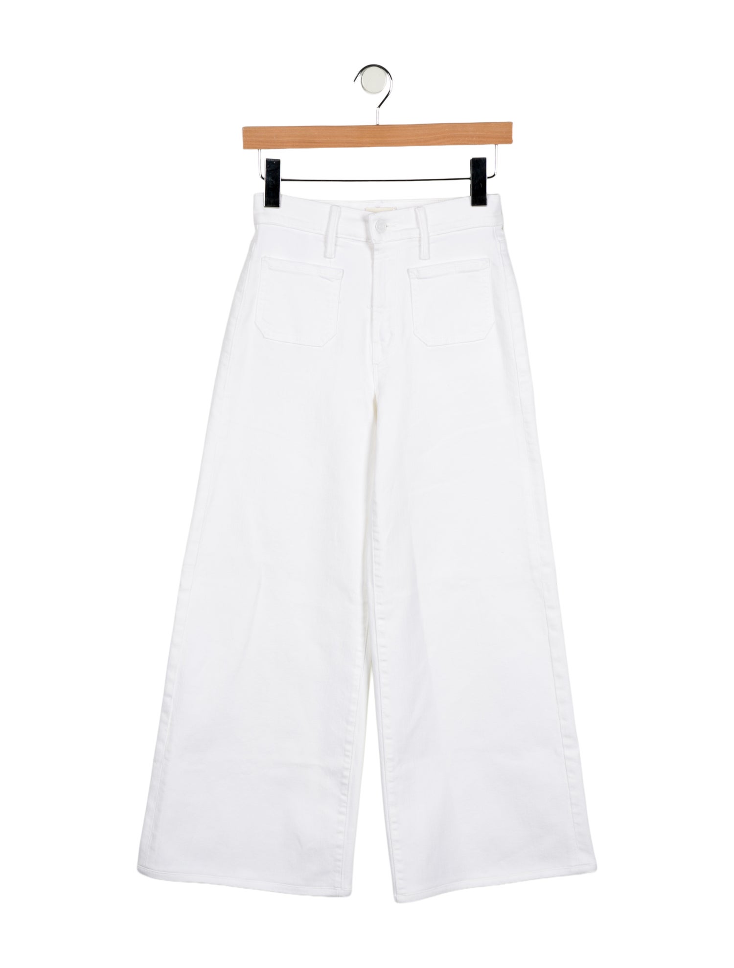 Mother Mid-Rise Wide Leg Jeans
