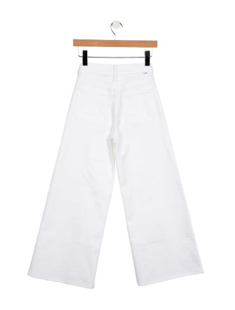 Mother Mid-Rise Wide Leg Jeans