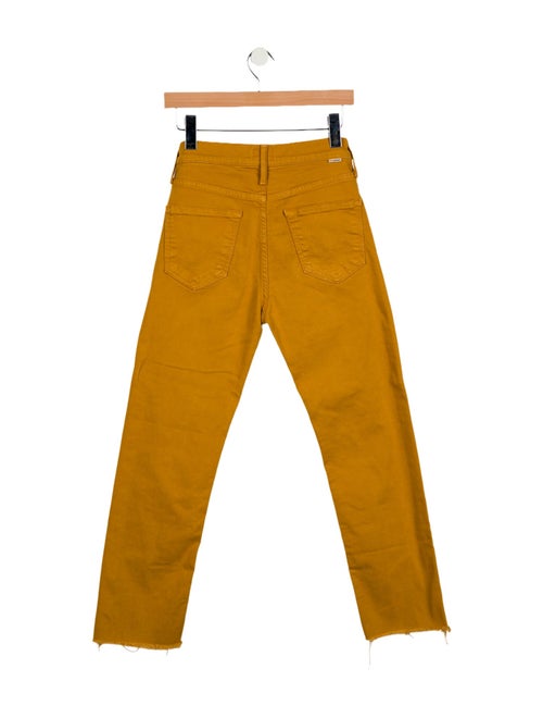 Mother Mid-Rise Straight Leg Jeans