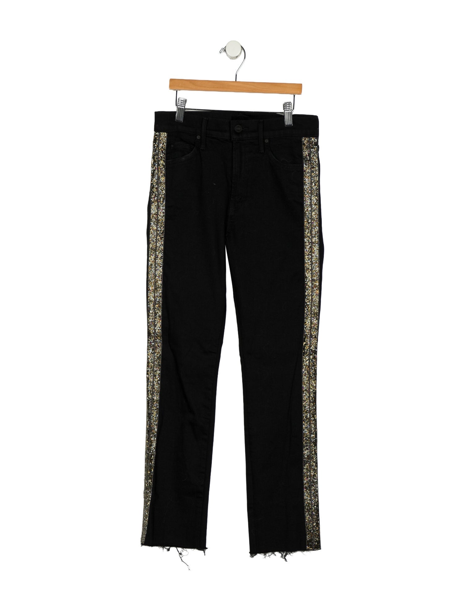 Mother Mid-Rise Straight Leg Jeans