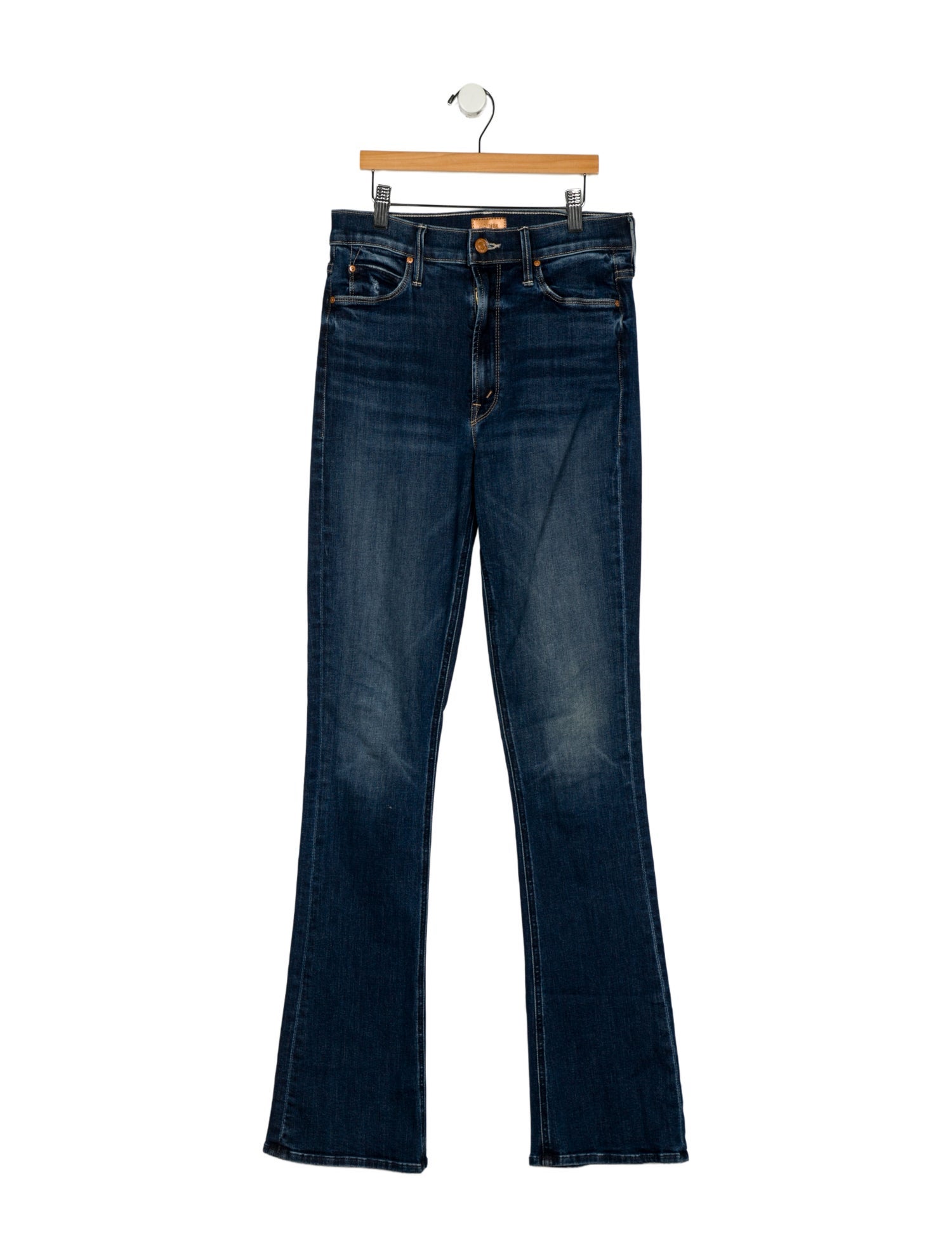 Mother Mid-Rise Wide Leg Jeans