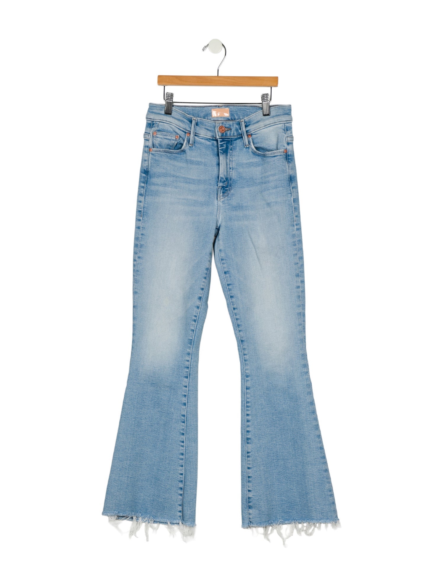 Mother Mid-Rise Wide Leg Jeans