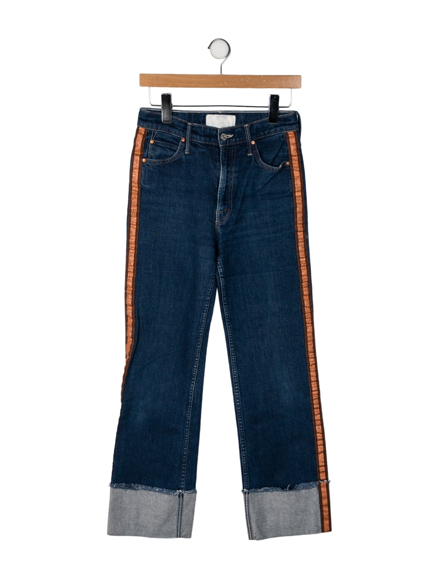 Mother Mid-Rise Straight Leg Jeans