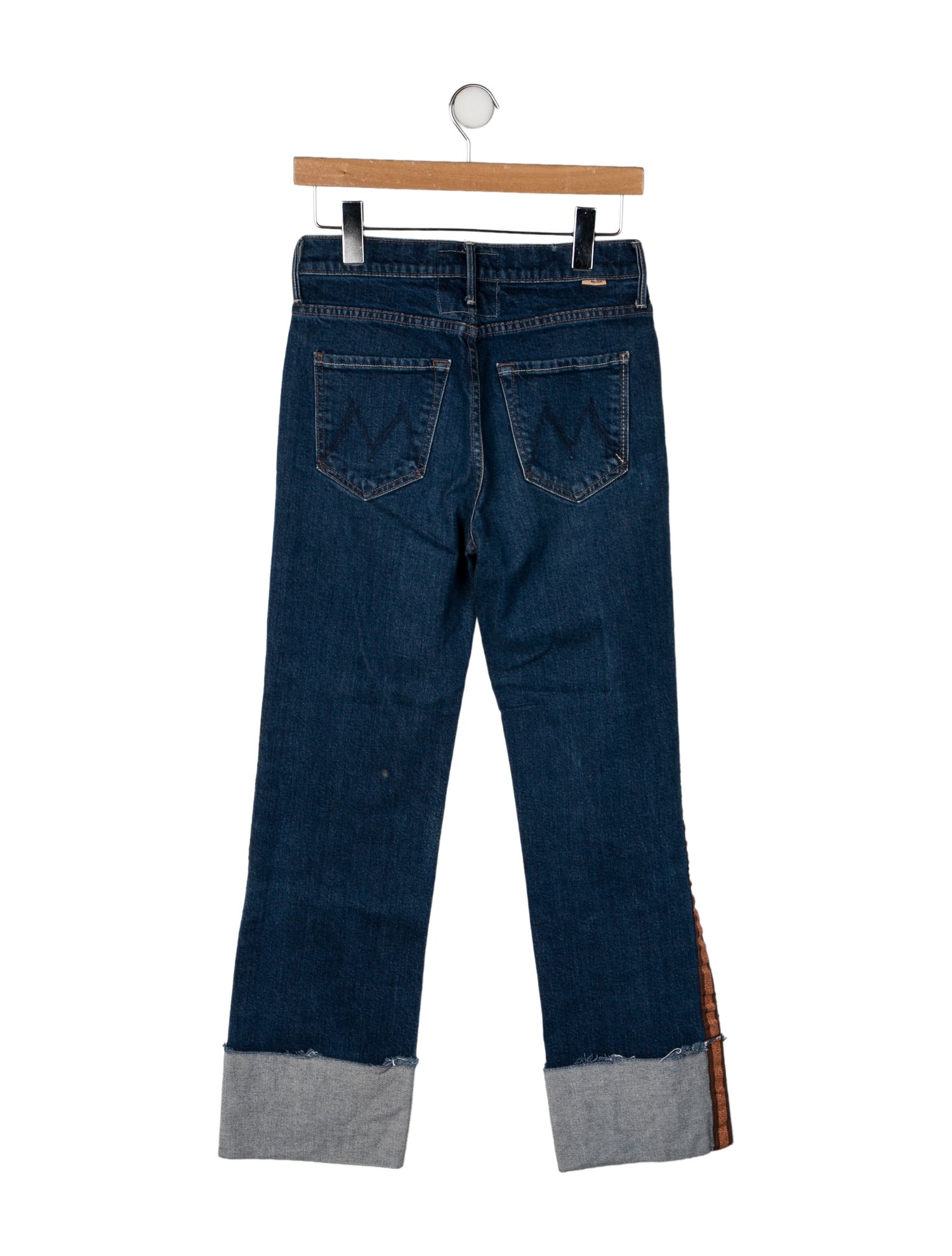 Mother Mid-Rise Straight Leg Jeans
