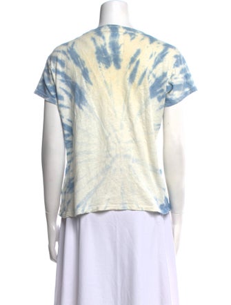Mother Tie-Dye Print Bateau Neckline T-Shirt