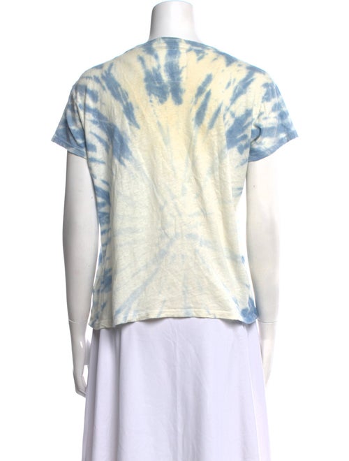 Mother Tie-Dye Print Bateau Neckline T-Shirt