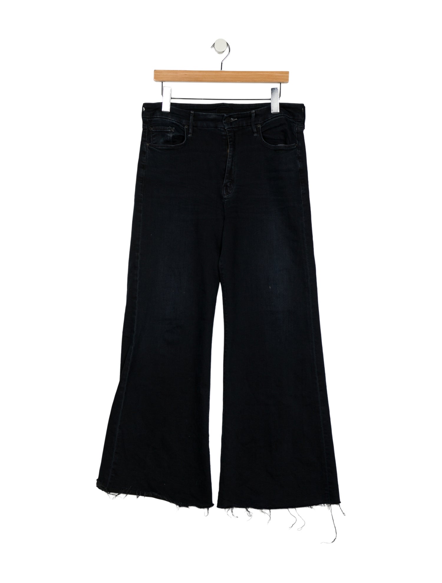 Mother Mid-Rise Wide Leg Jeans