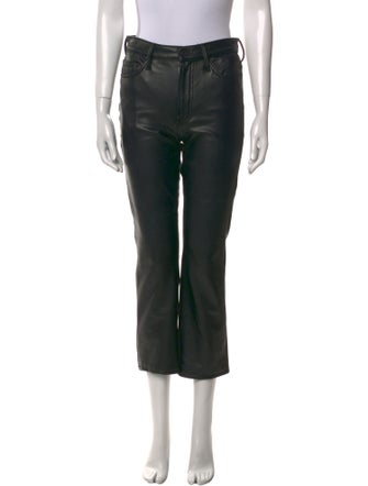 Mother Faux Leather Straight Leg Pants