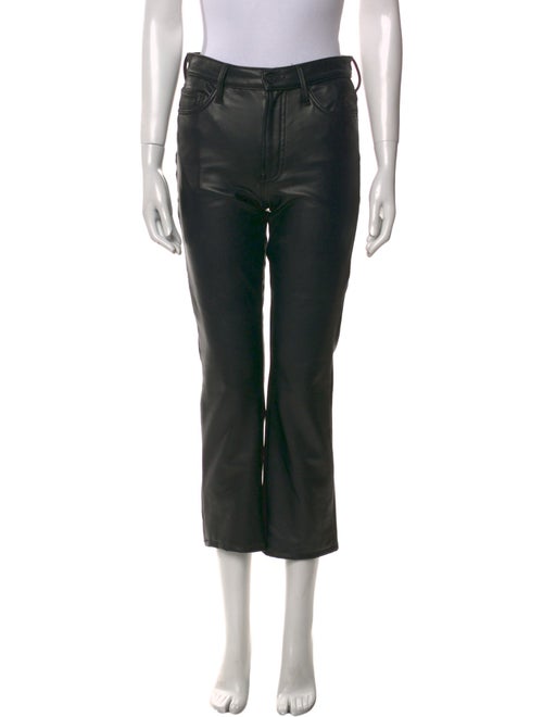 Mother Faux Leather Straight Leg Pants