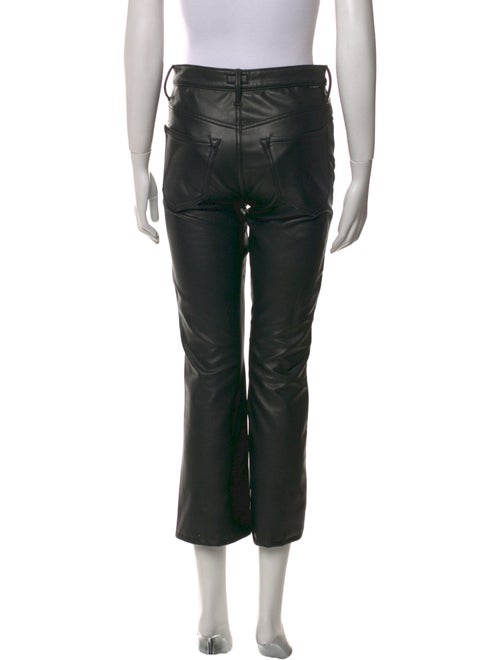 Mother Faux Leather Straight Leg Pants