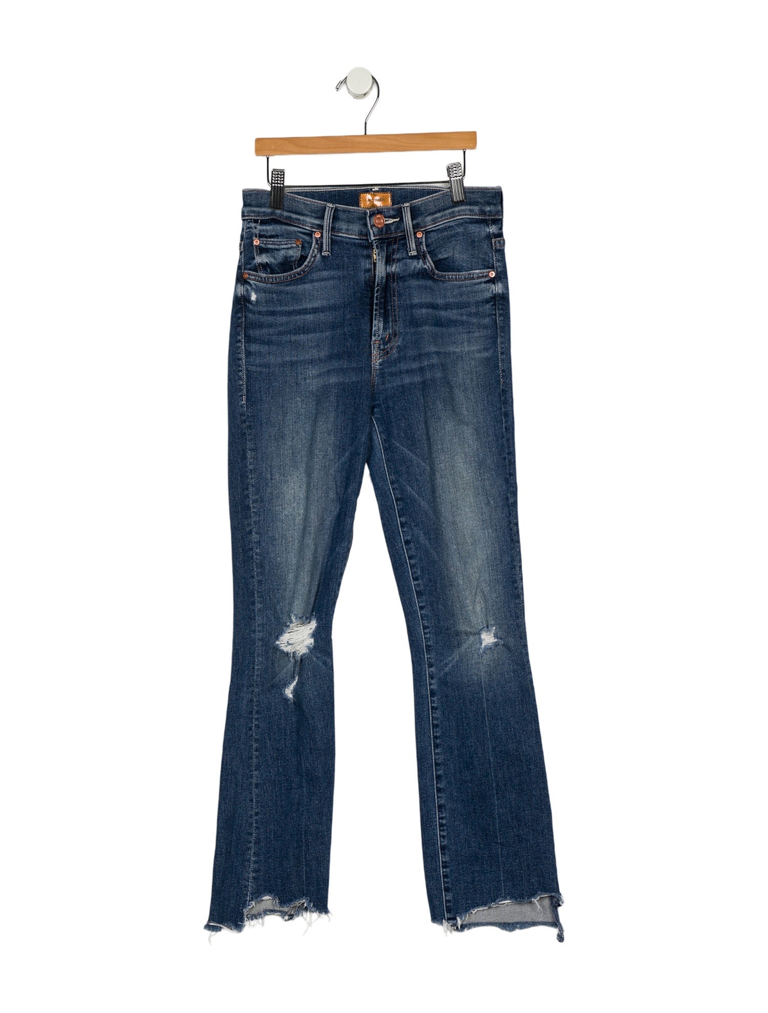Mother Mid-Rise Straight Leg Jeans