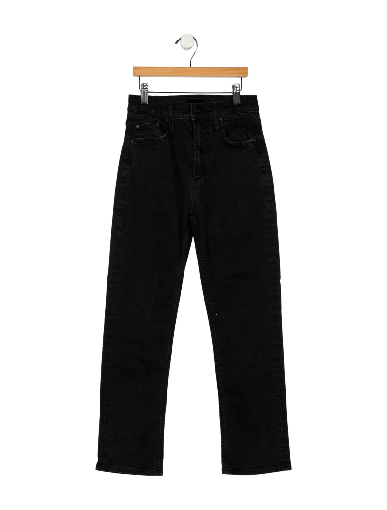 Mother Mid-Rise Straight Leg Jeans