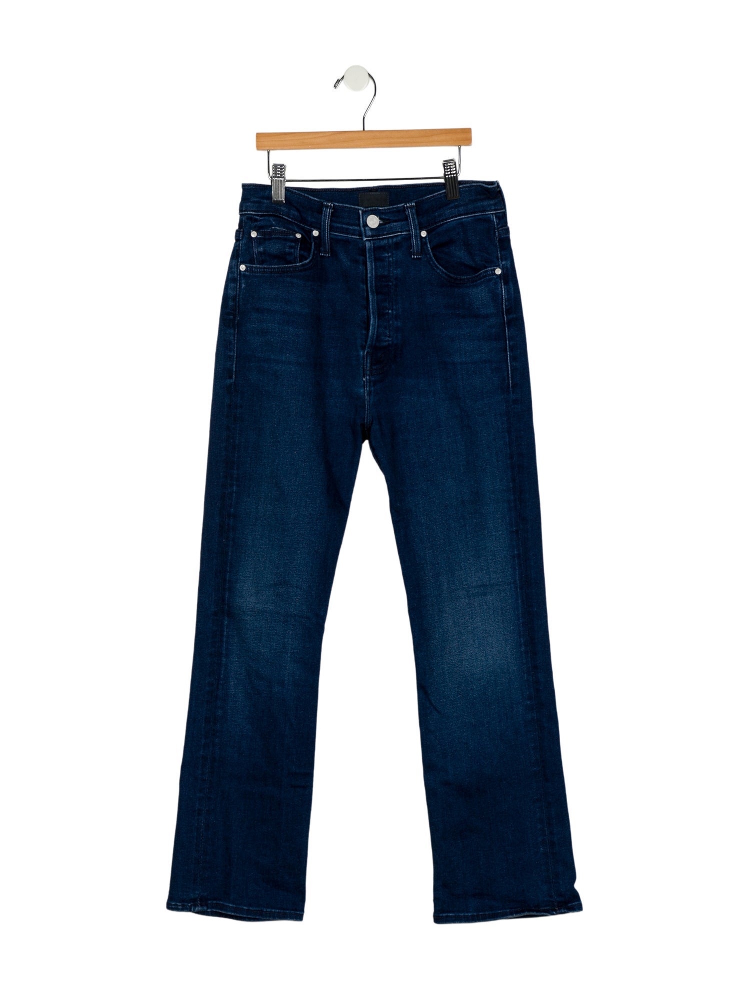 Mother Mid-Rise Straight Leg Jeans