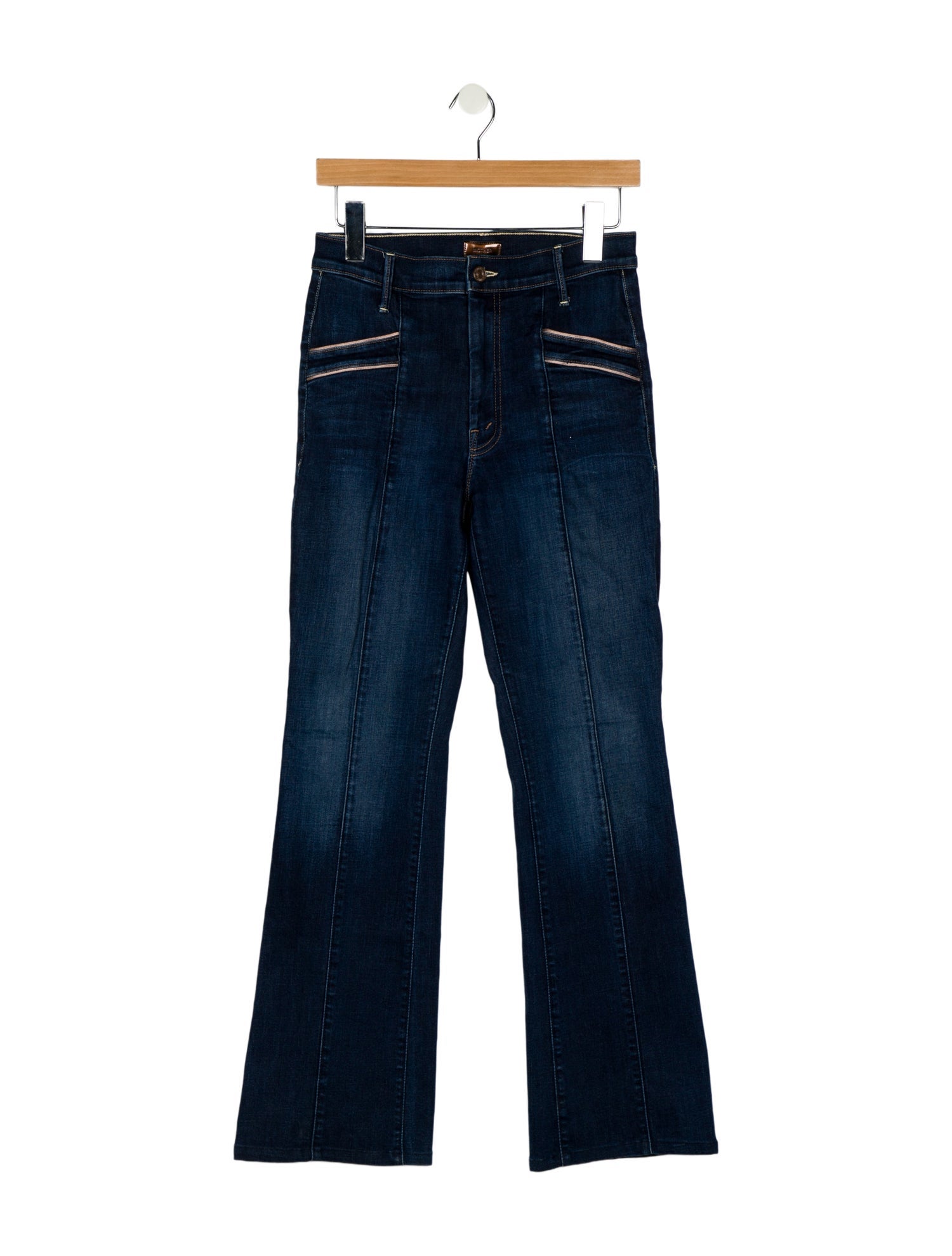 Mother Mid-Rise Wide Leg Jeans