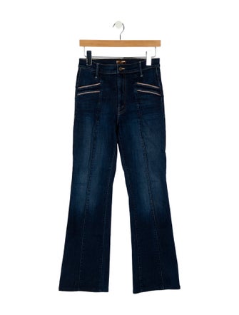 Mother Mid-Rise Wide Leg Jeans