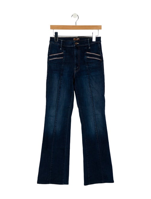Mother Mid-Rise Wide Leg Jeans