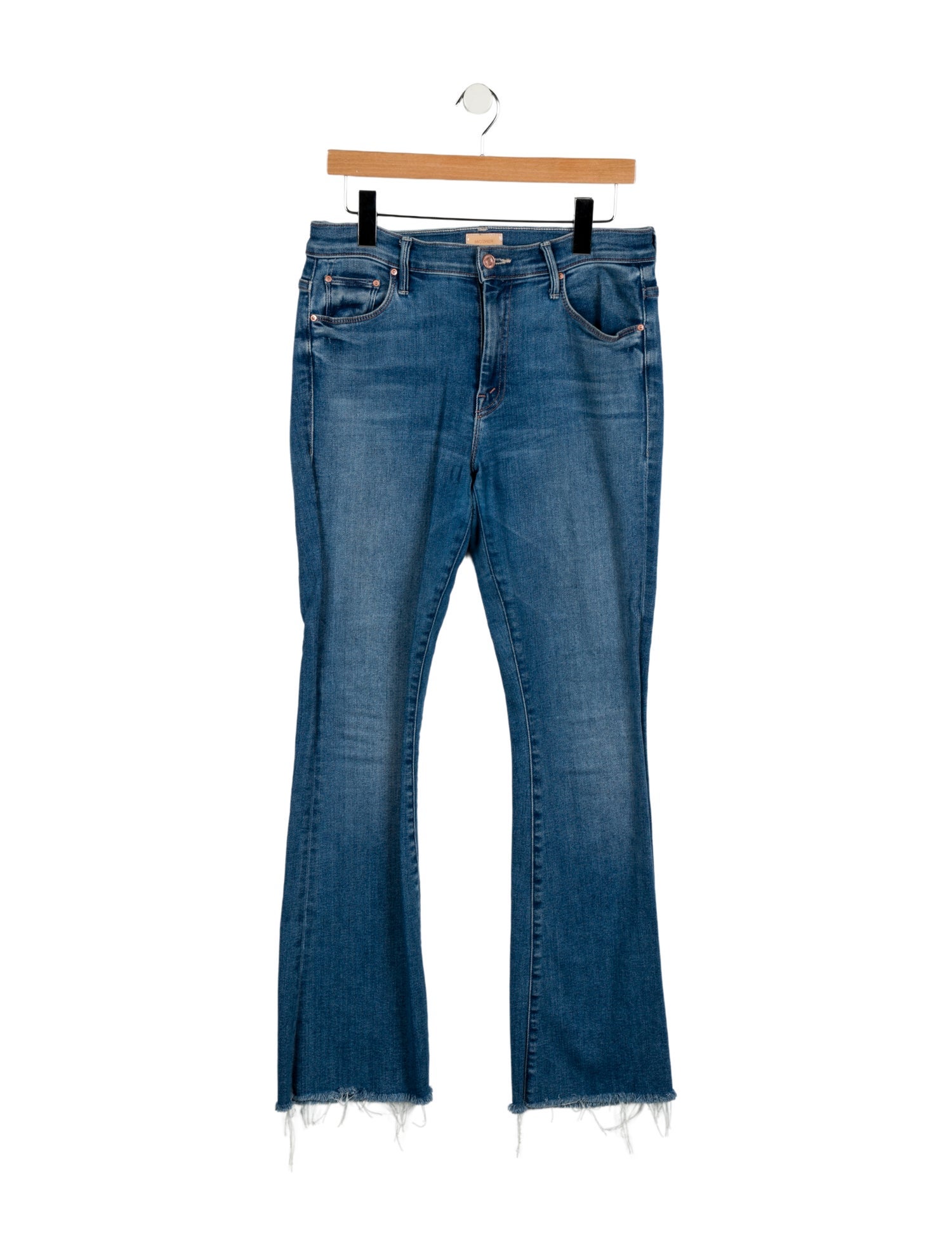 Mother Mid-Rise Straight Leg Jeans