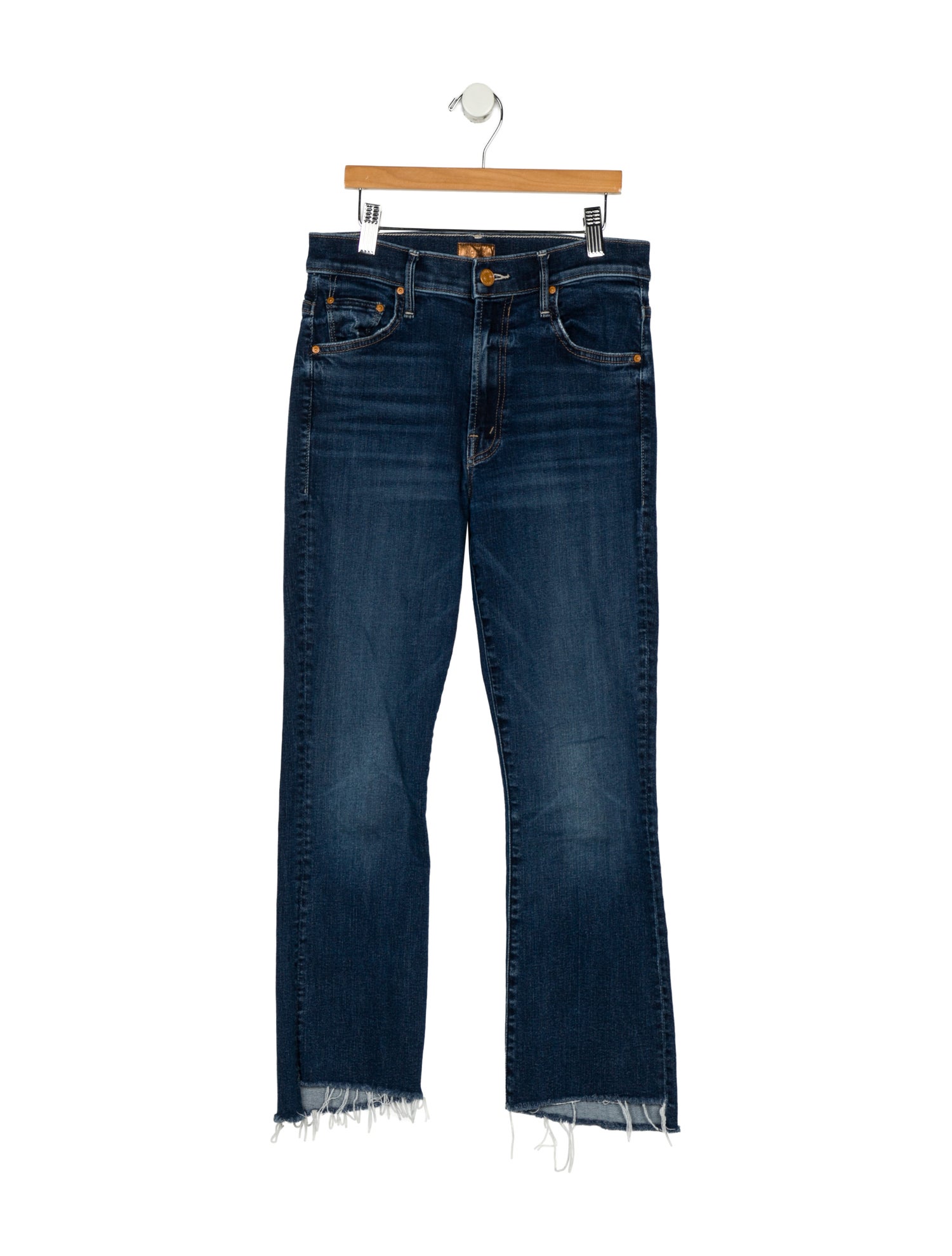 Mother Mid-Rise Straight Leg Jeans