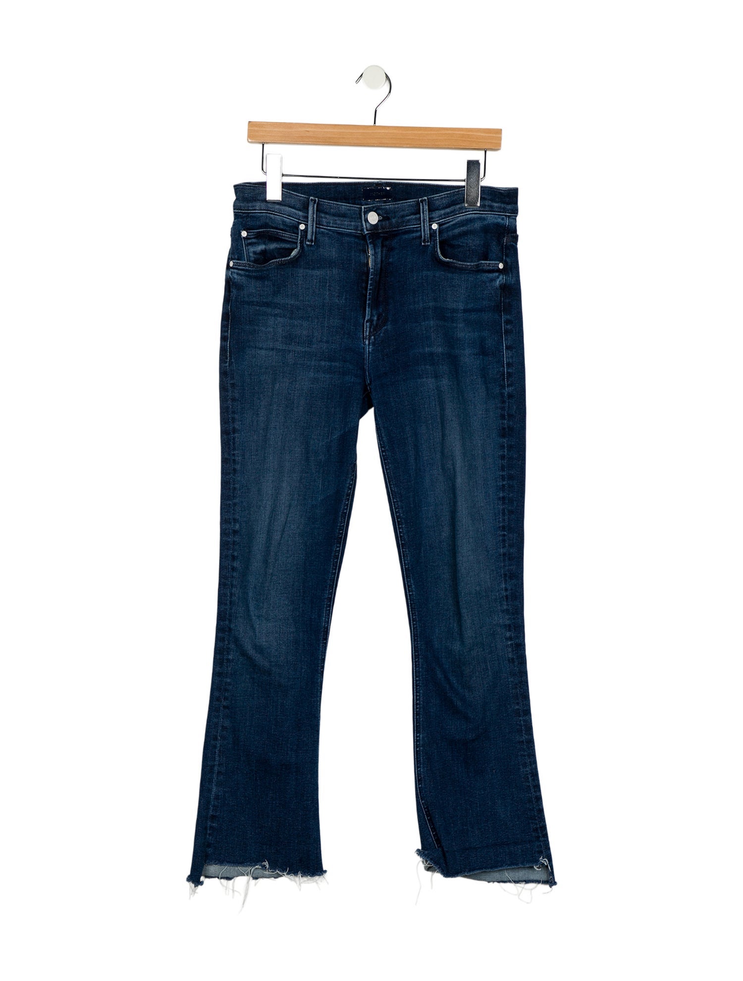Mother Mid-Rise Straight Leg Jeans