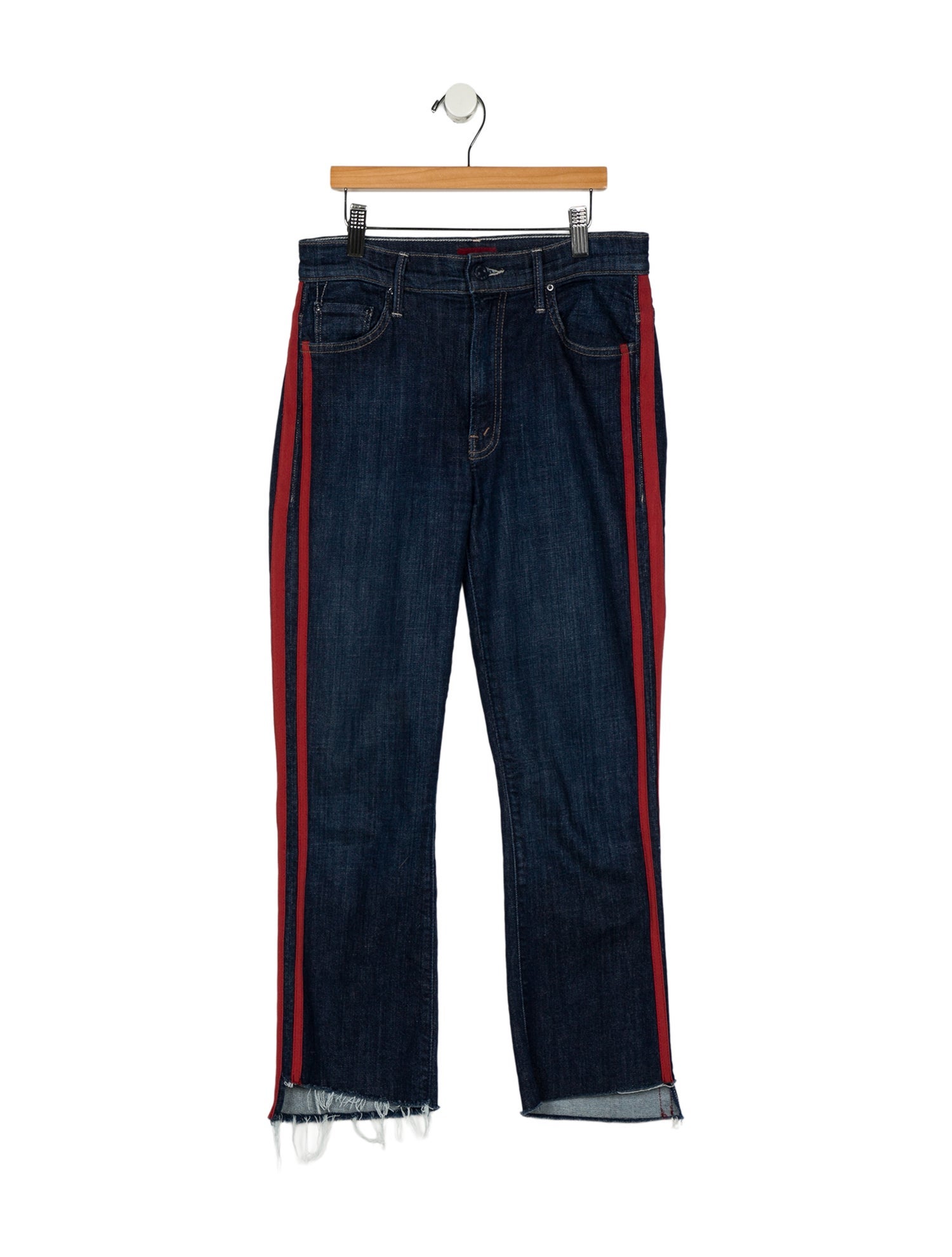 Mother Mid-Rise Straight Leg Jeans