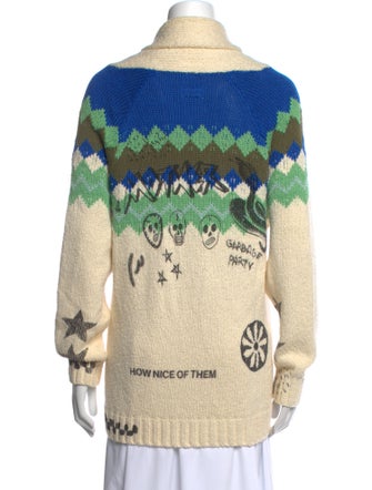 Mother Printed V-Neck Sweater