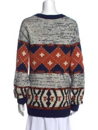 Mother Alpaca Printed Sweater