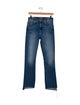 Mother Mid-Rise Straight Leg Jeans