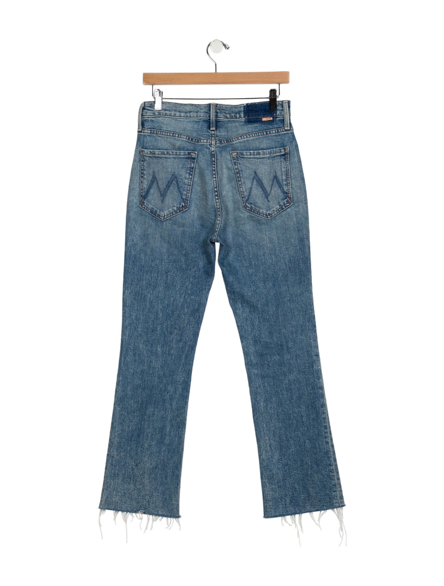 Mother The Tripper Flood Fray Straight Leg Jeans